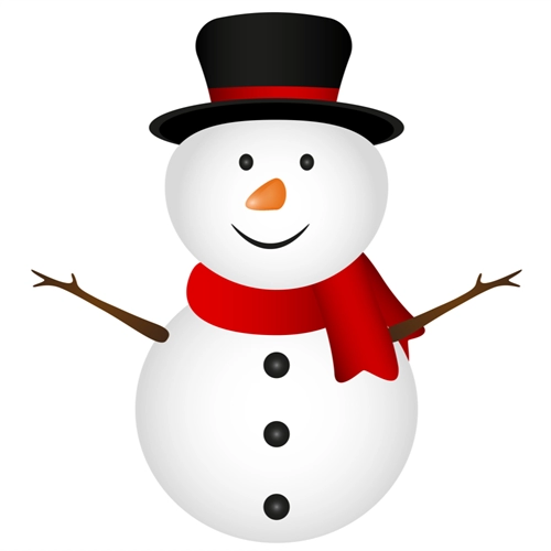 Christmas Decoration Classic Snowman Sticker